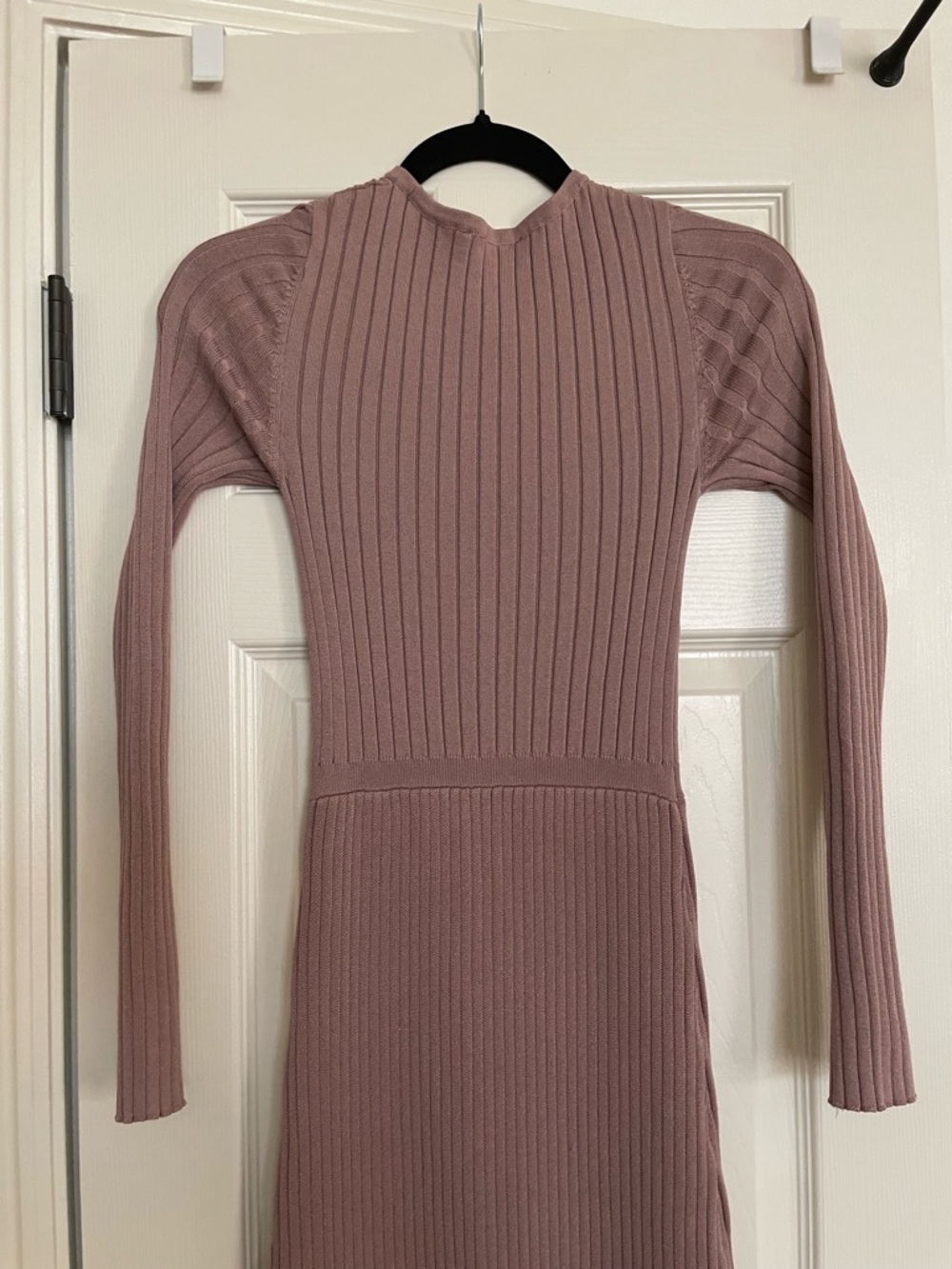 Express Ribbed Long Sleeve Maxi Dress XS - Picture 6 of 11